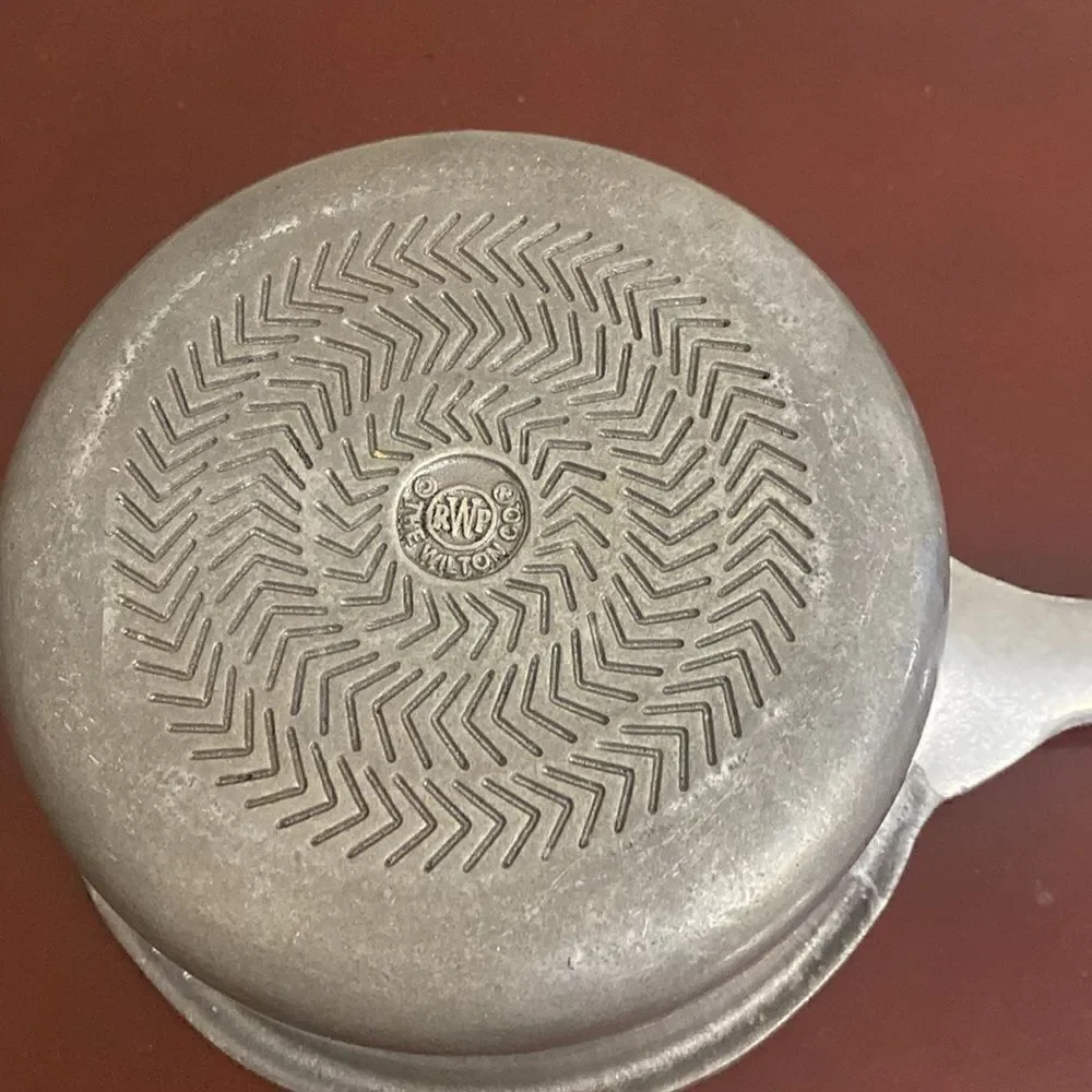 Rare Wilton Armetale Pewter Rope Design 1 qt Sauce Pan Pot Gourmet Cookware EUC